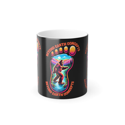 Bigfoot Footprint - Color Morphing Mug, 11oz