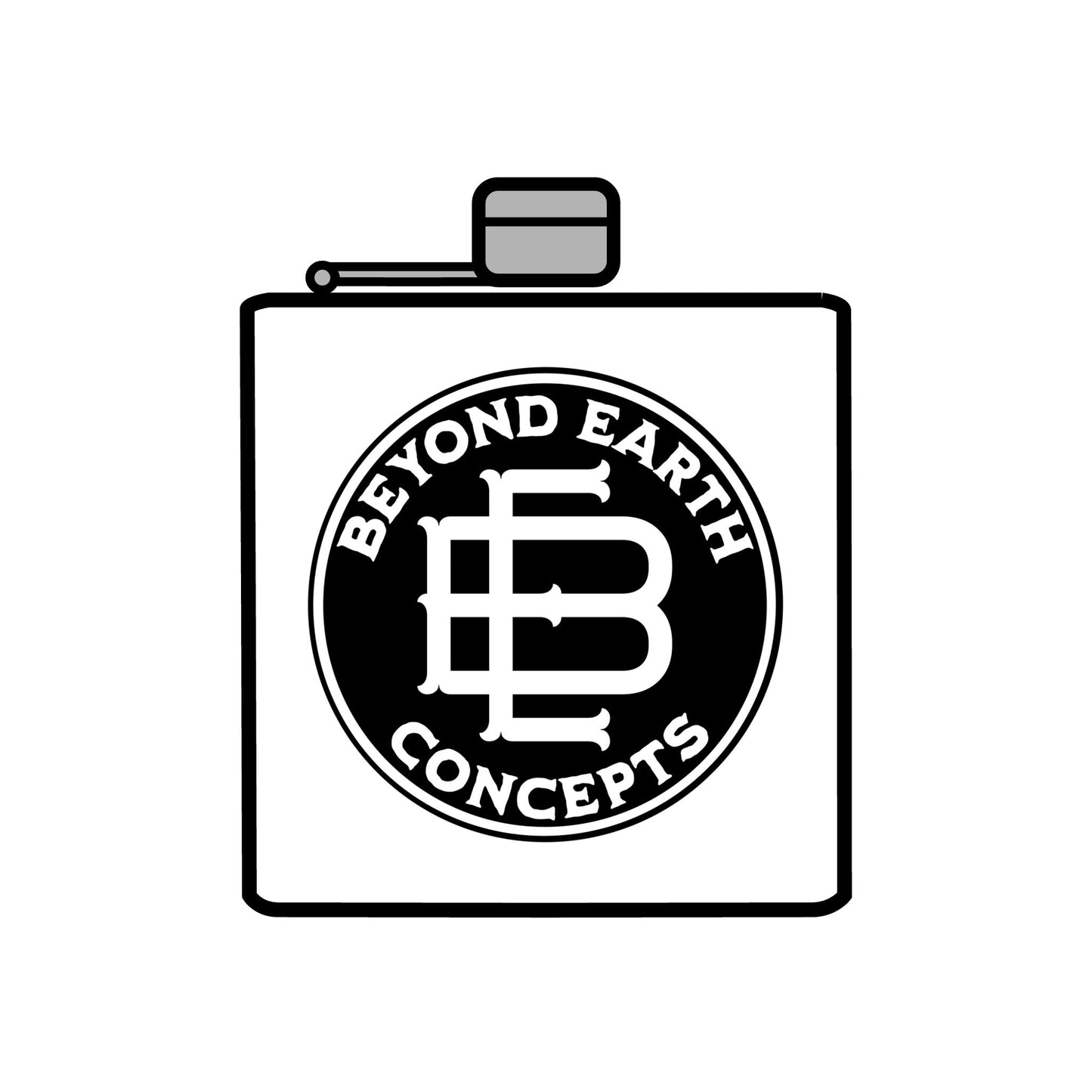 Beyond Earth Concepts Logo Flask Stainless Steel