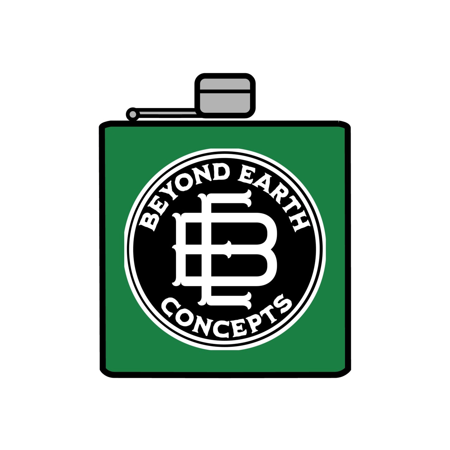 Beyond Earth Concepts Logo Flask Stainless Steel