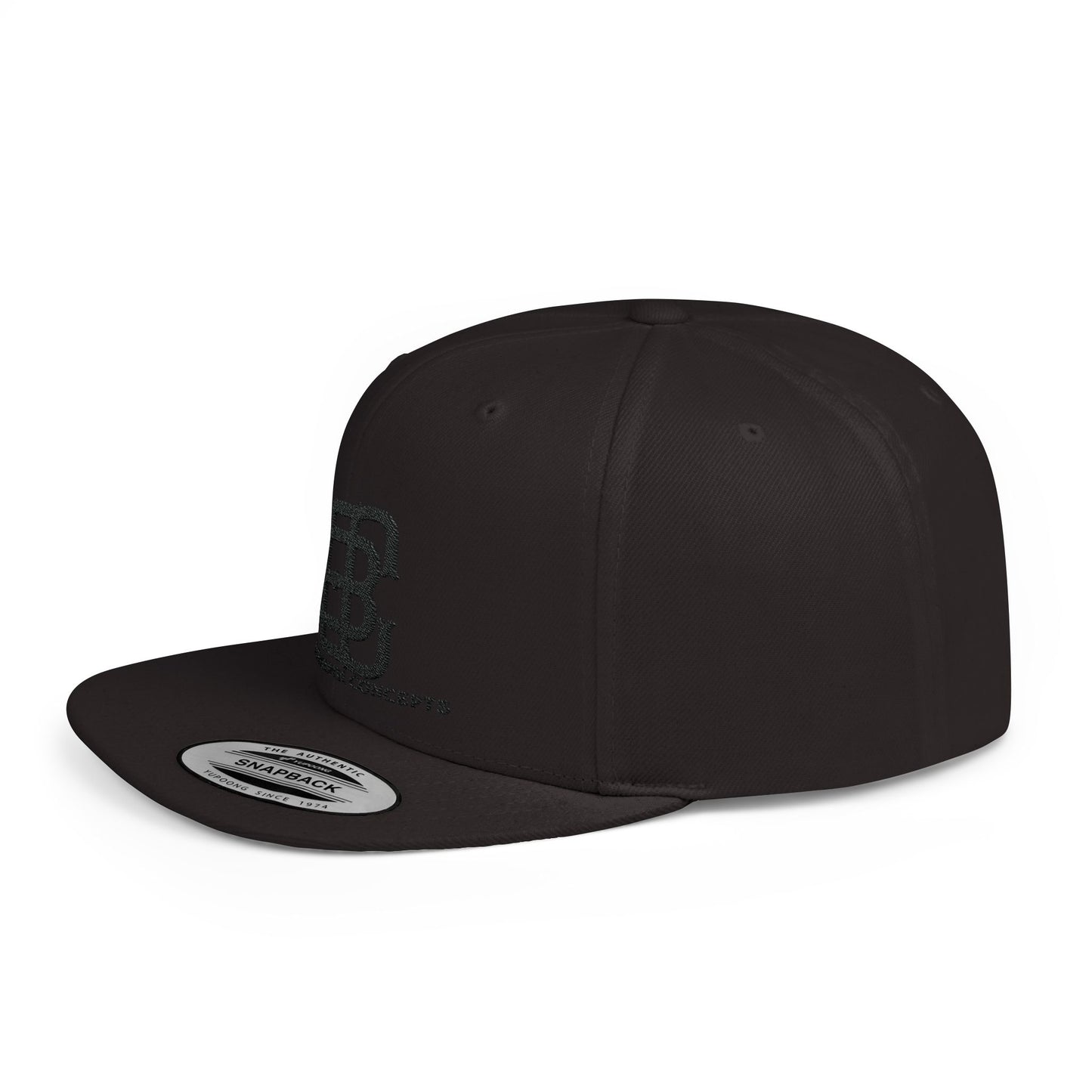 Blacked Out BEC Logo Flat Bill Hat