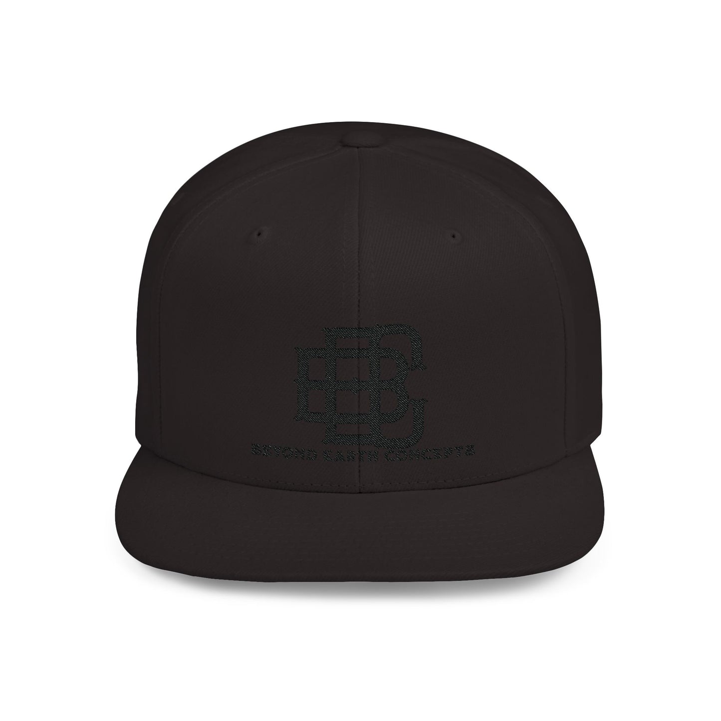 Blacked Out BEC Logo Flat Bill Hat