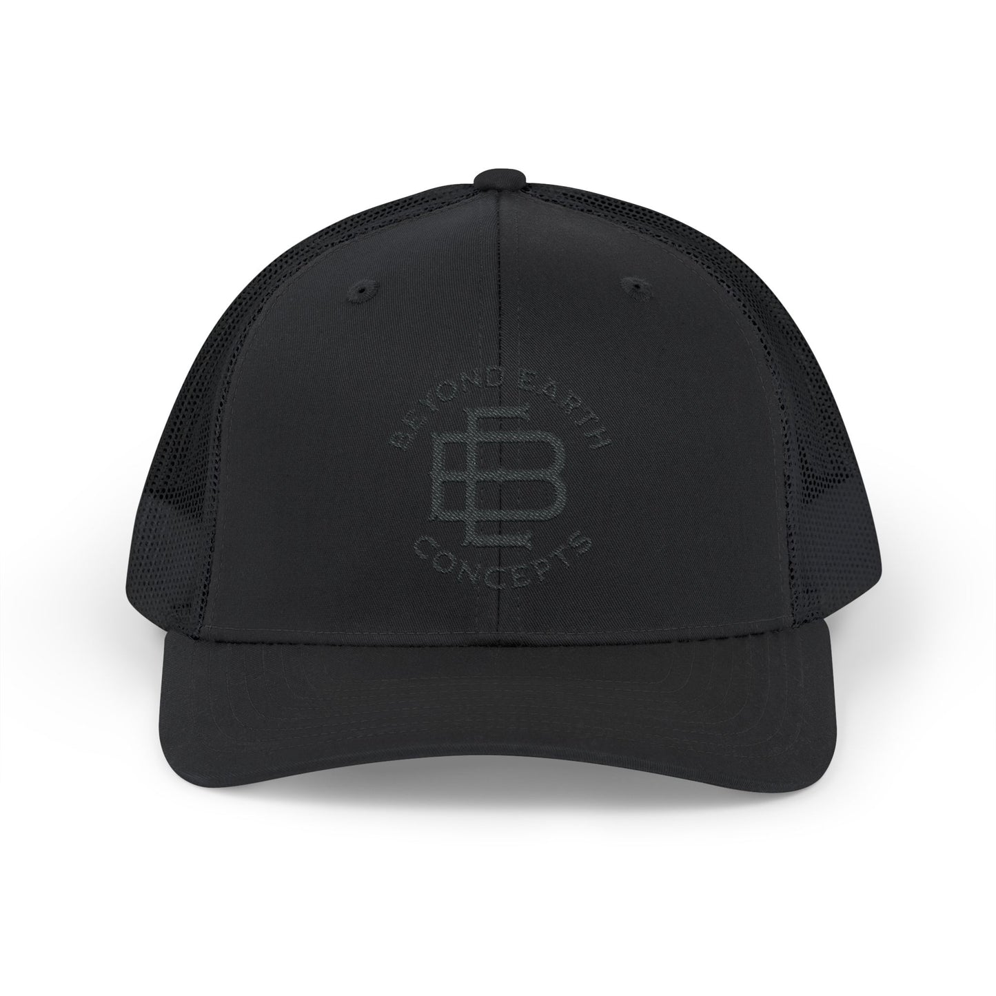 Blacked Out Beyond Earth Logo Snapback Trucker Hat