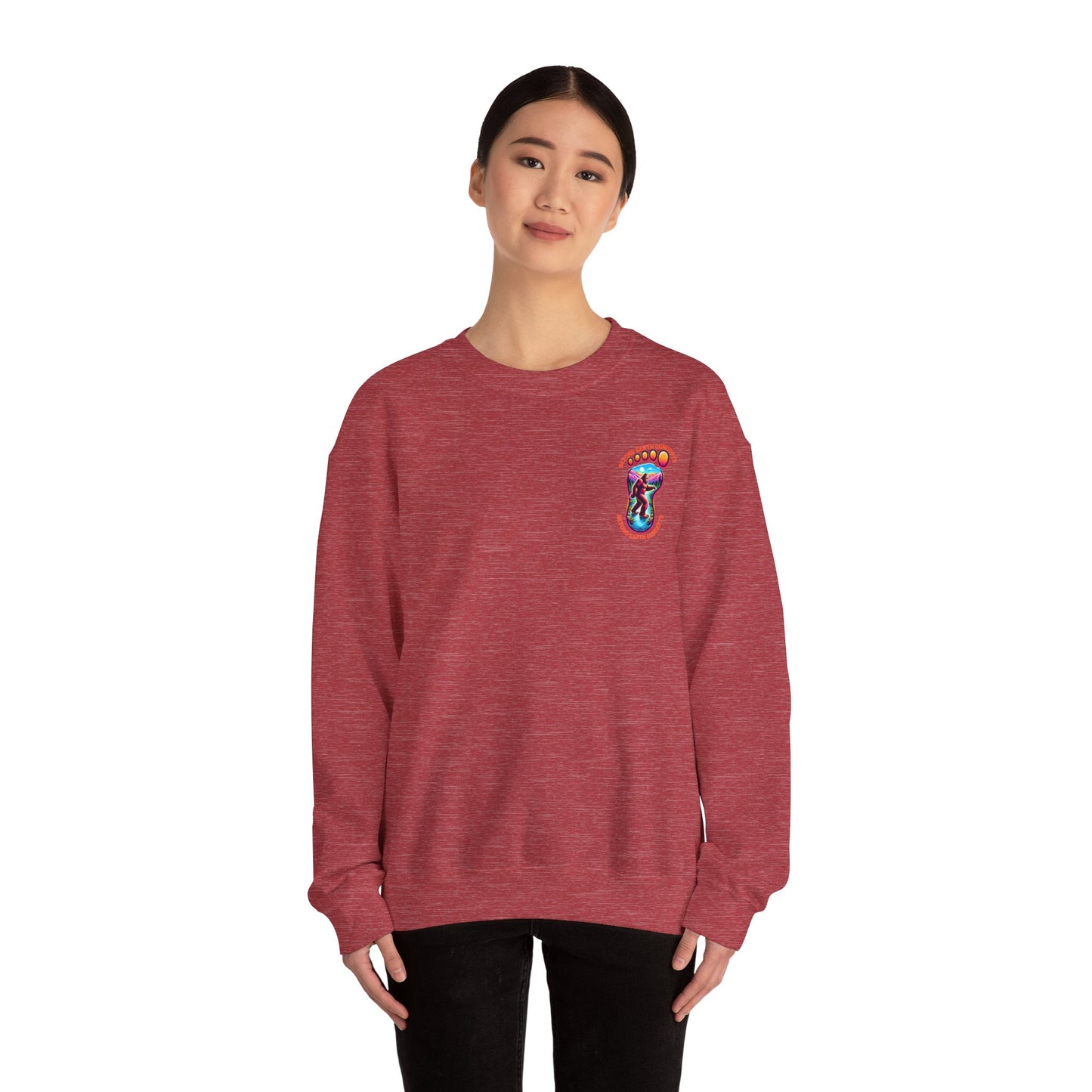 Bigfoot Footprint Crewneck Sweatshirt