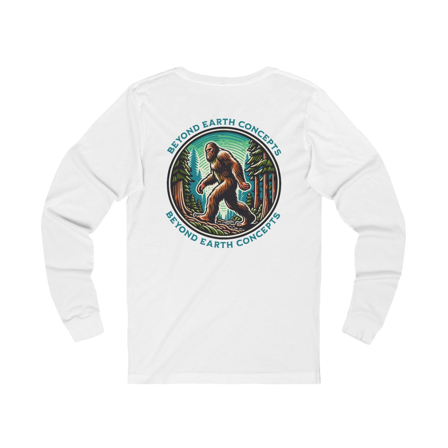 Bigfoot in the forest Long Sleeve T-shirt