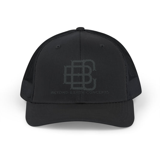 Blacked Out BEC Logo Snapback Trucker Hat