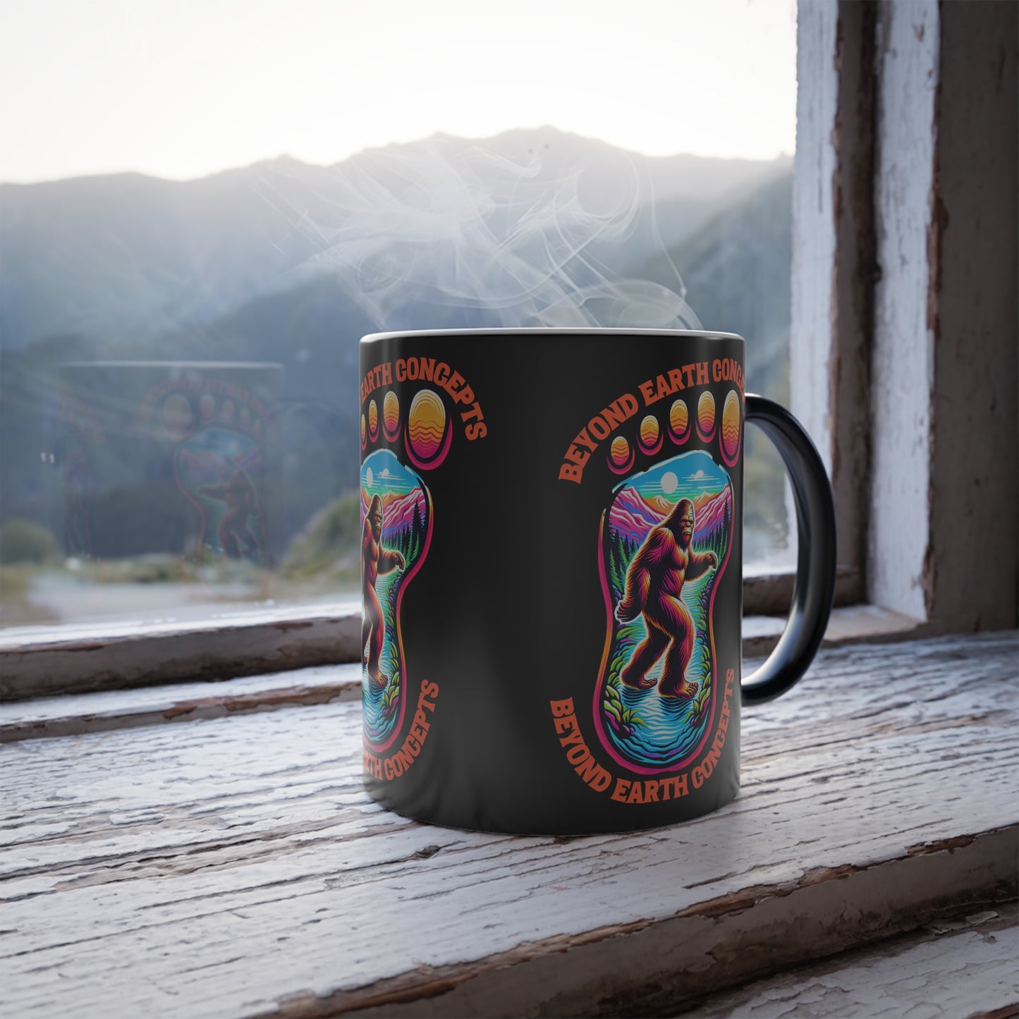 Bigfoot Footprint - Color Morphing Mug, 11oz