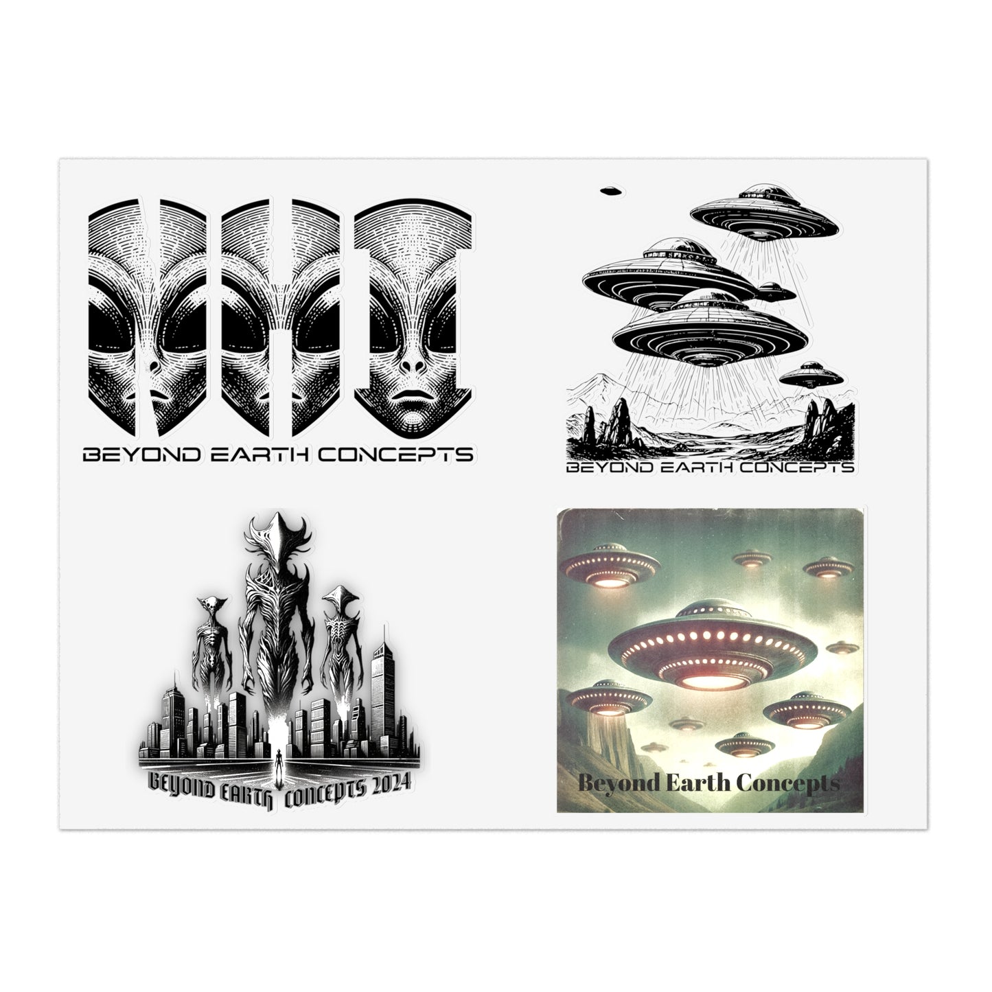 NHI and Flying Saucers Sticker Pack