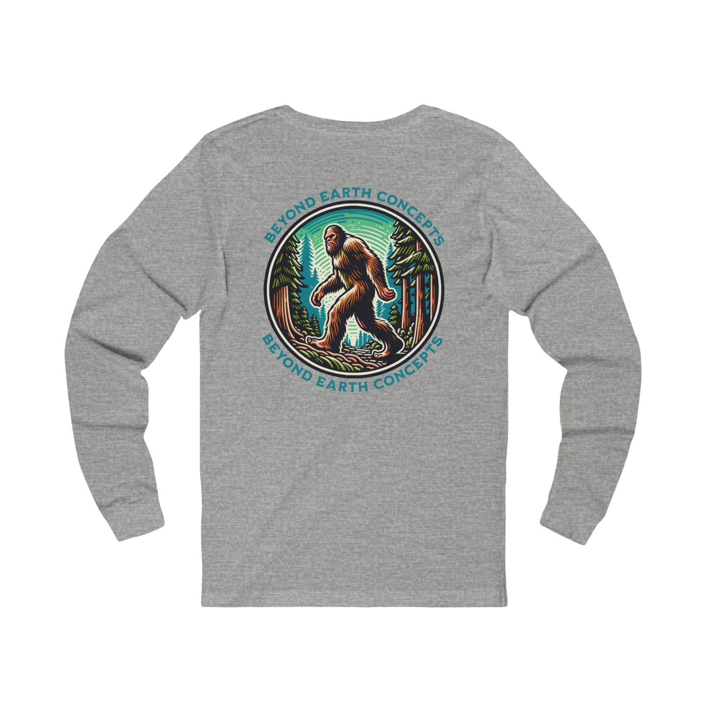 Bigfoot in the forest Long Sleeve T-shirt