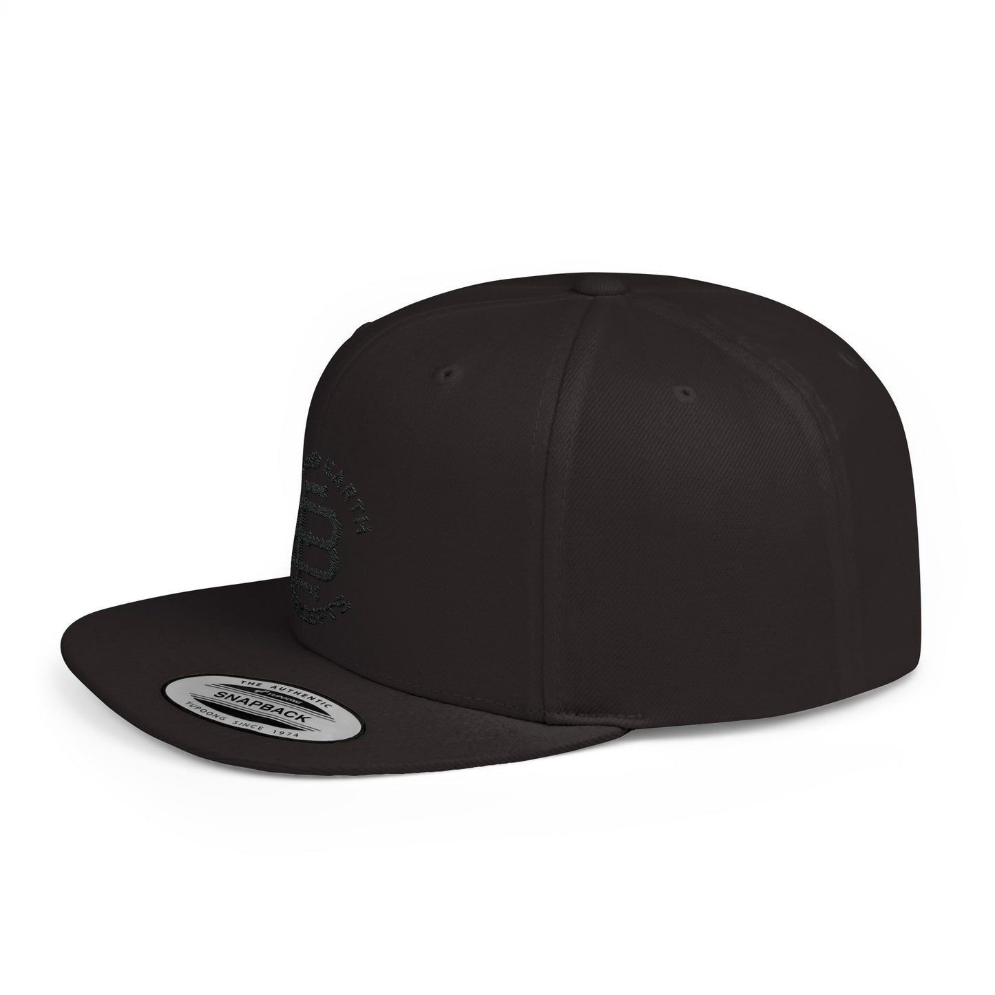 Blacked Out Beyond Earth Logo Flat Bill Hat