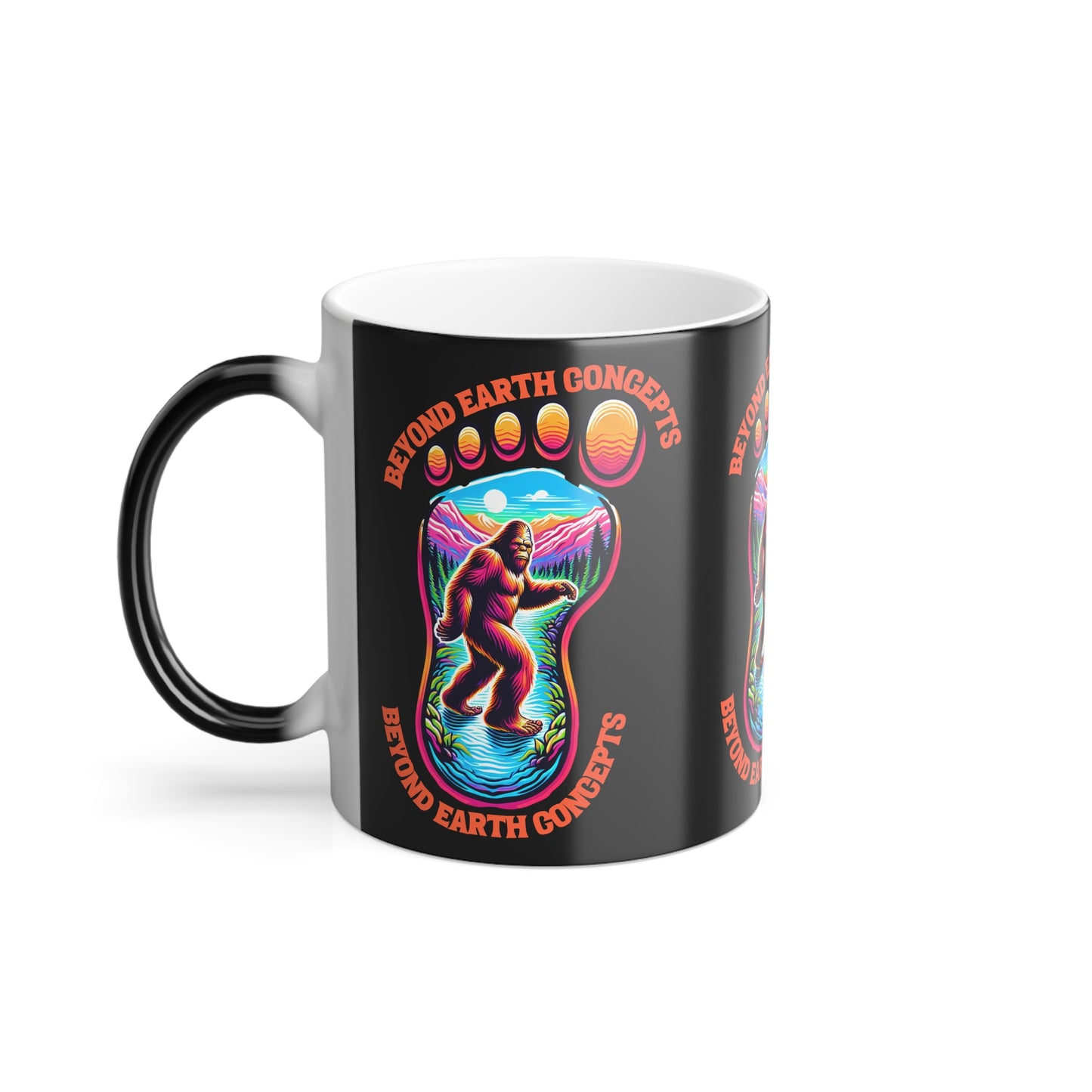 Bigfoot Footprint - Color Morphing Mug, 11oz