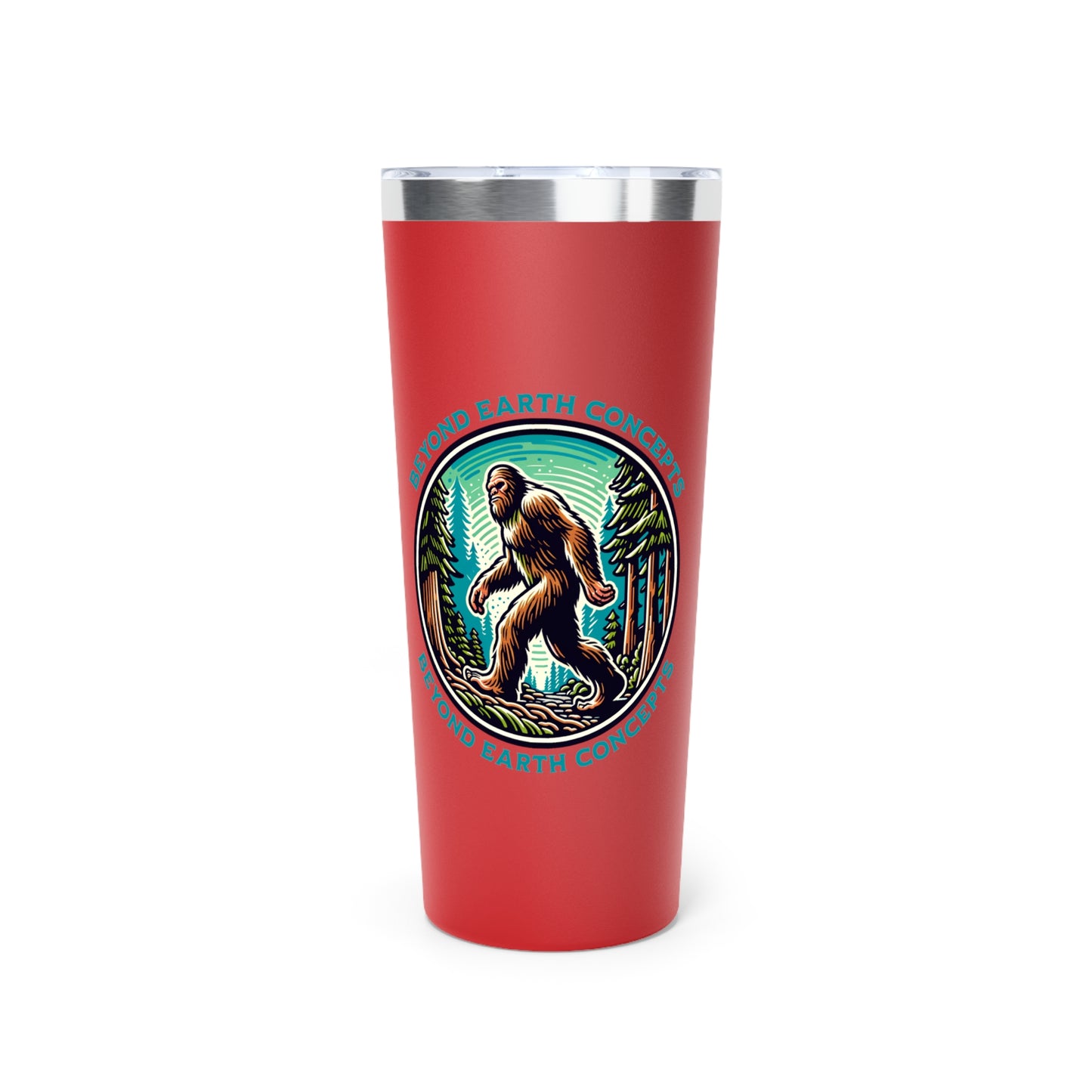 Bigfoot in Forest Copper Vacuum Insulated Tumbler, 22oz